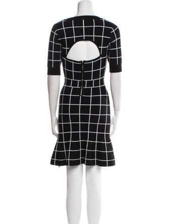 Milly Plaid Print Mini Dress