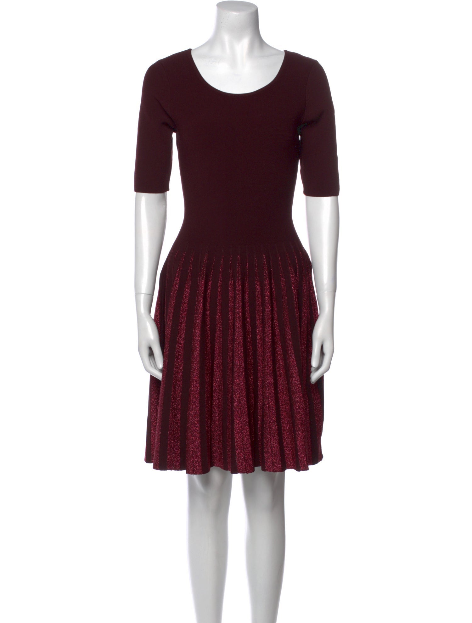 Milly Scoop Neck Mini Dress