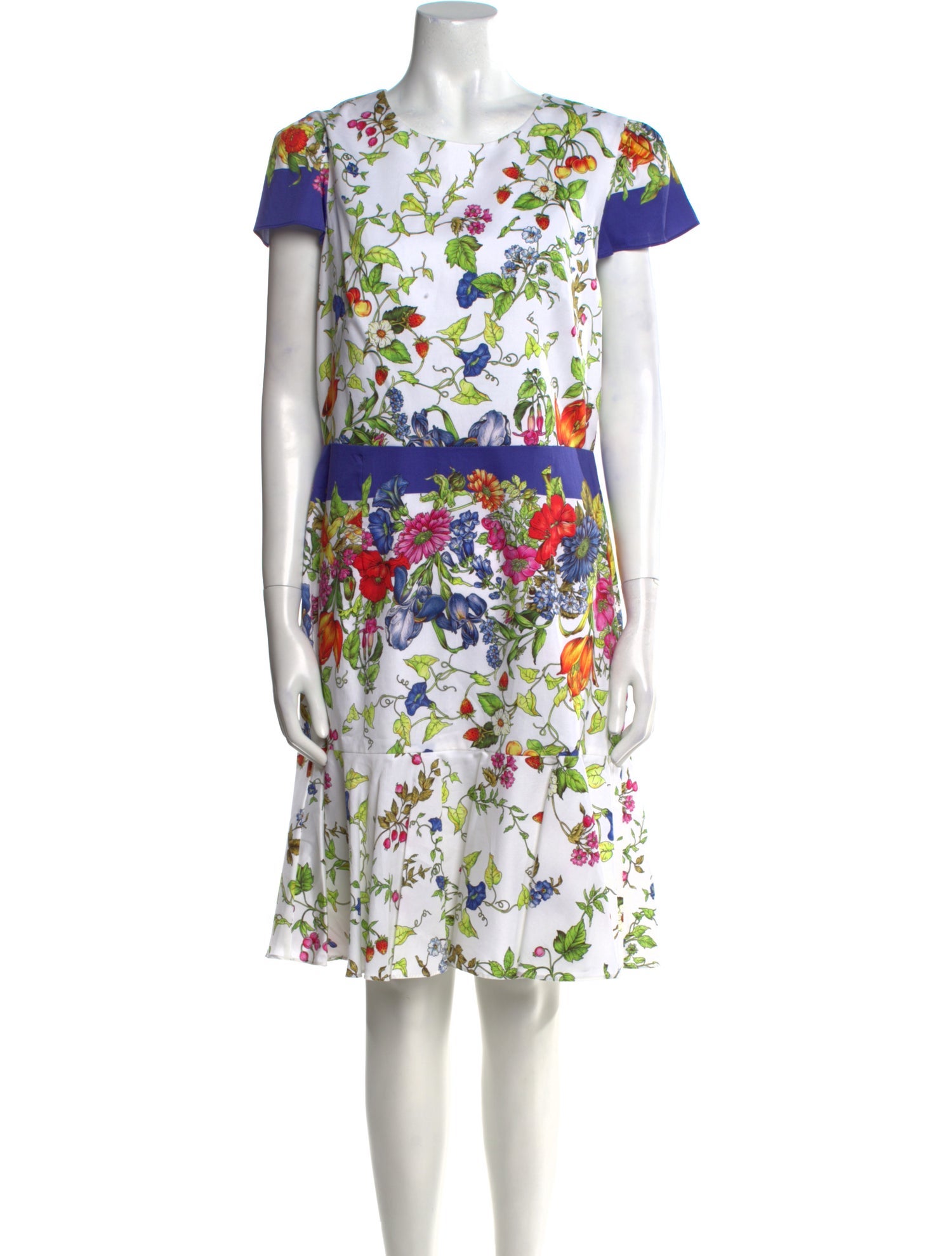 Milly Floral Print Knee-Length Dress w/ Tags