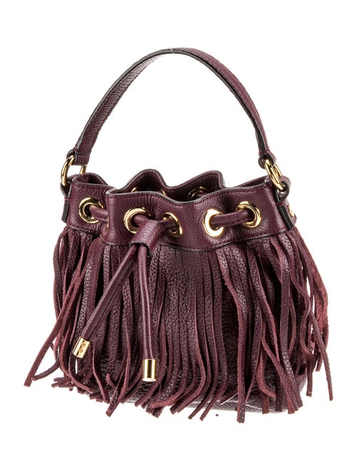 Milly Leather Top Handle Bag