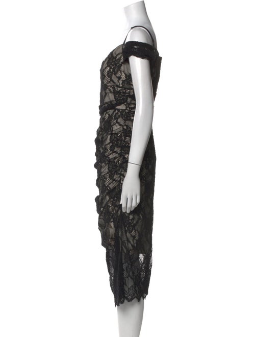 Milly Lace Pattern Midi Length Dress