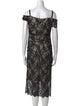 Milly Lace Pattern Midi Length Dress
