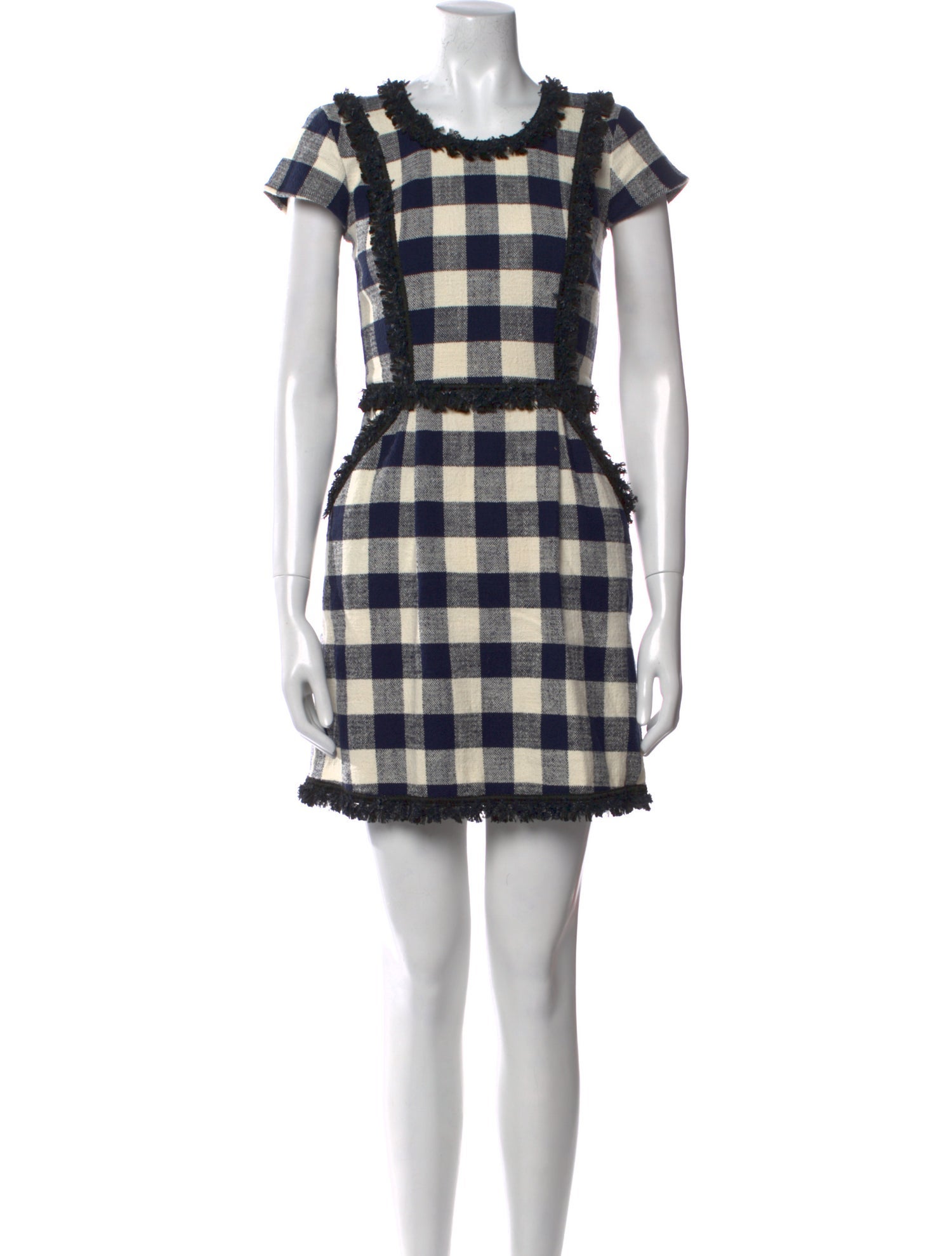Milly Plaid Print Mini Dress