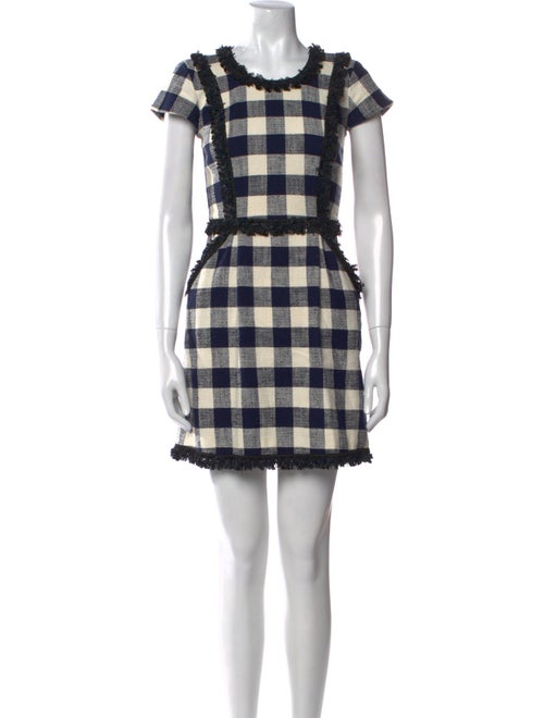 Milly Plaid Print Mini Dress