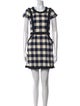 Milly Plaid Print Mini Dress