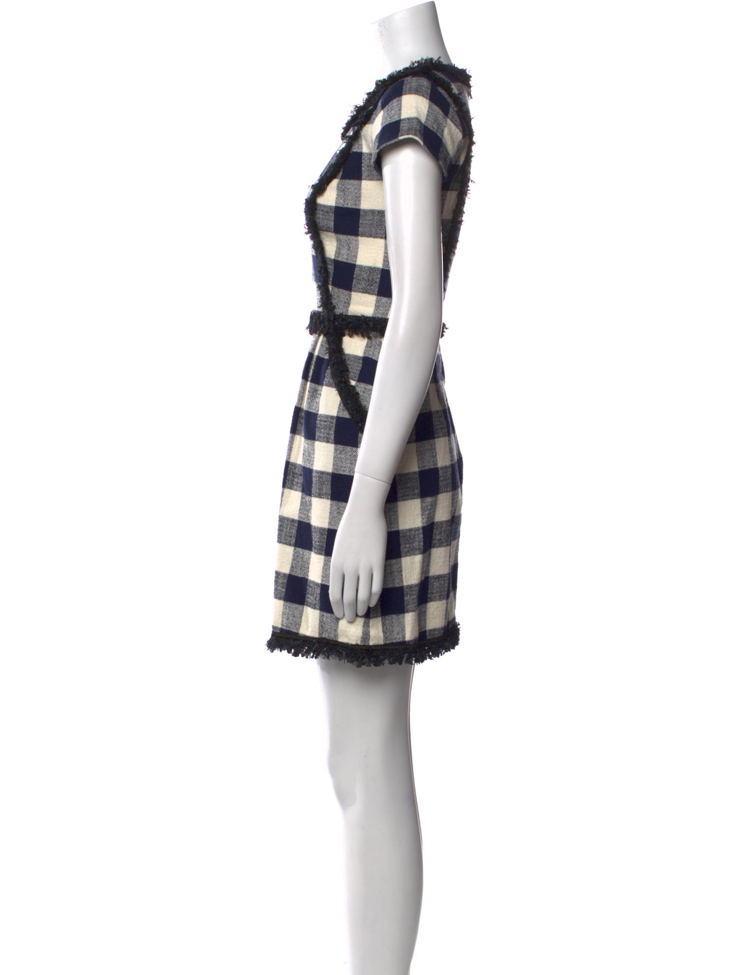 Milly Plaid Print Mini Dress
