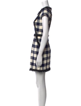 Milly Plaid Print Mini Dress