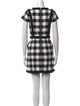Milly Plaid Print Mini Dress