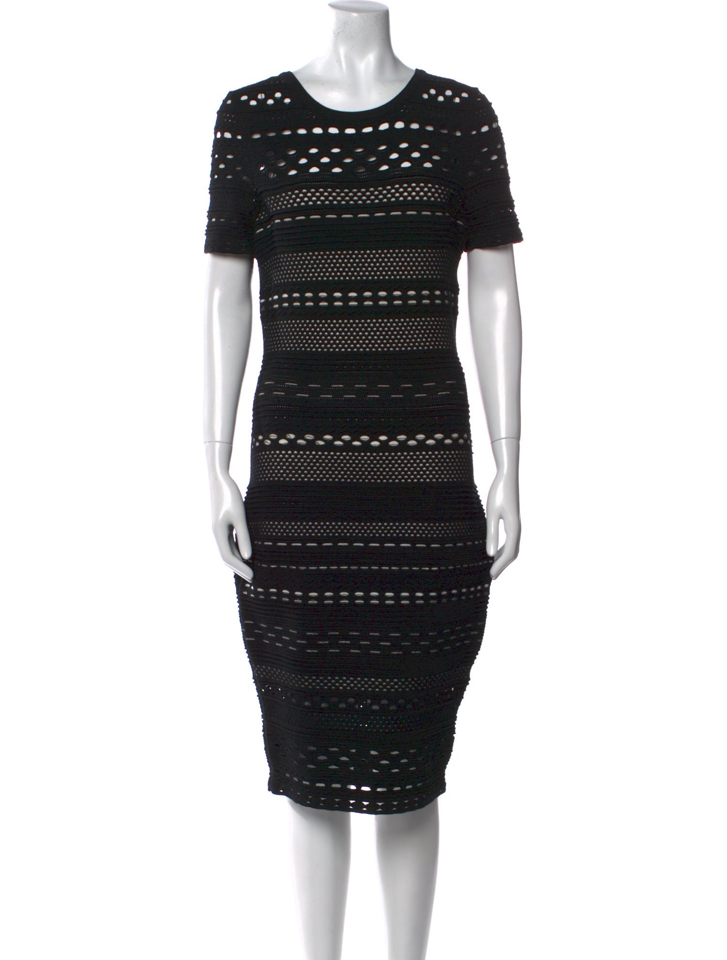 Milly Striped Midi Length Dress