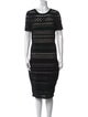 Milly Striped Midi Length Dress