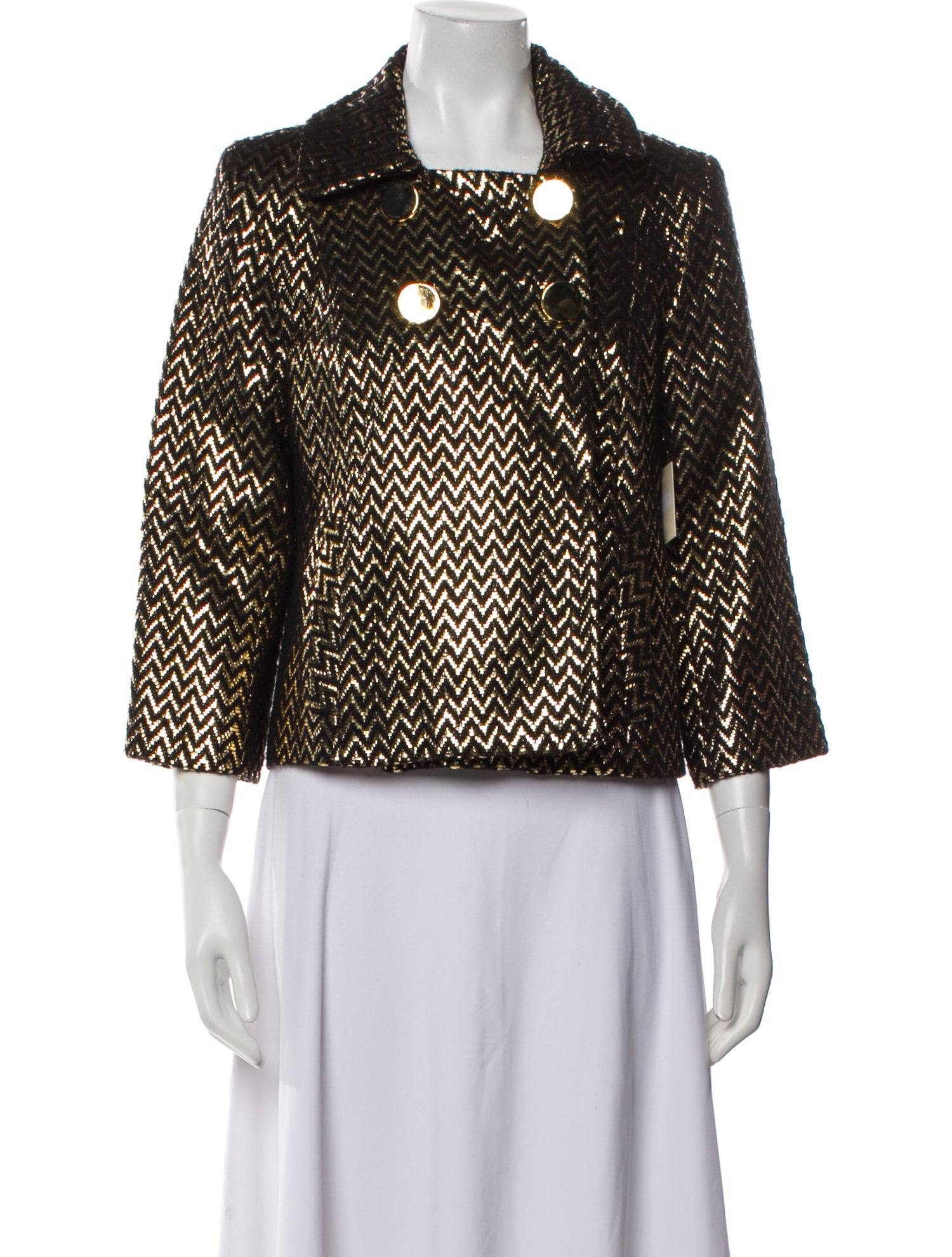 Milly Wool Printed Evening Jacket w/ Tags