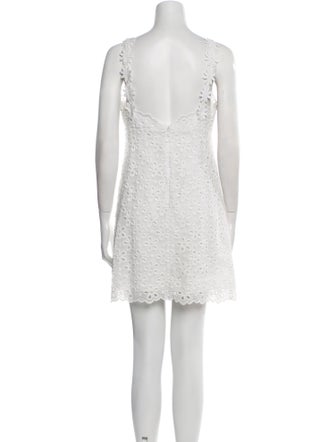 Milly Square Neckline Mini Dress