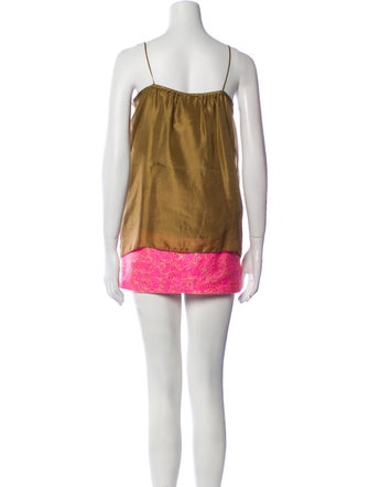 Milly Colorblock Pattern Skirt Set