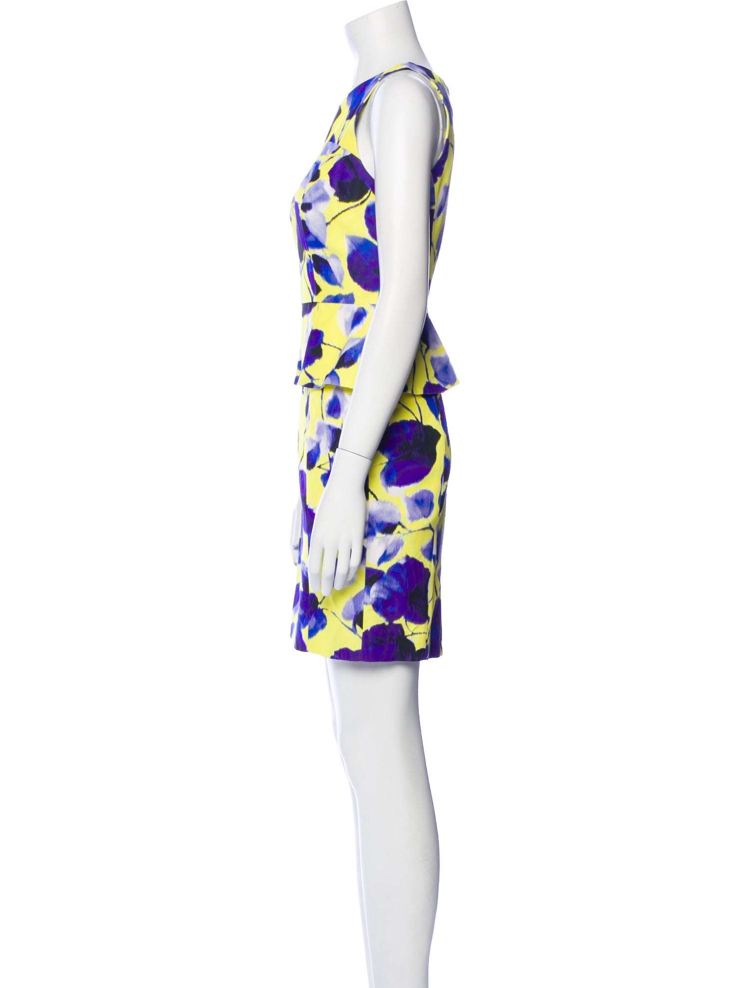 Milly Floral Print Mini Dress