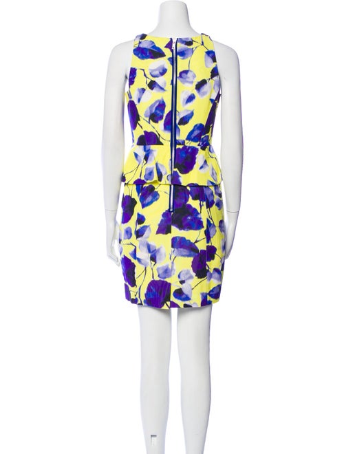 Milly Floral Print Mini Dress