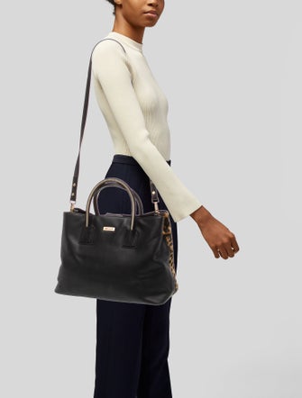 Milly Leather Top Handle Bag