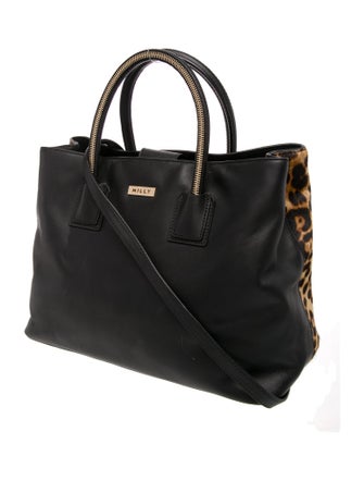 Milly Leather Top Handle Bag