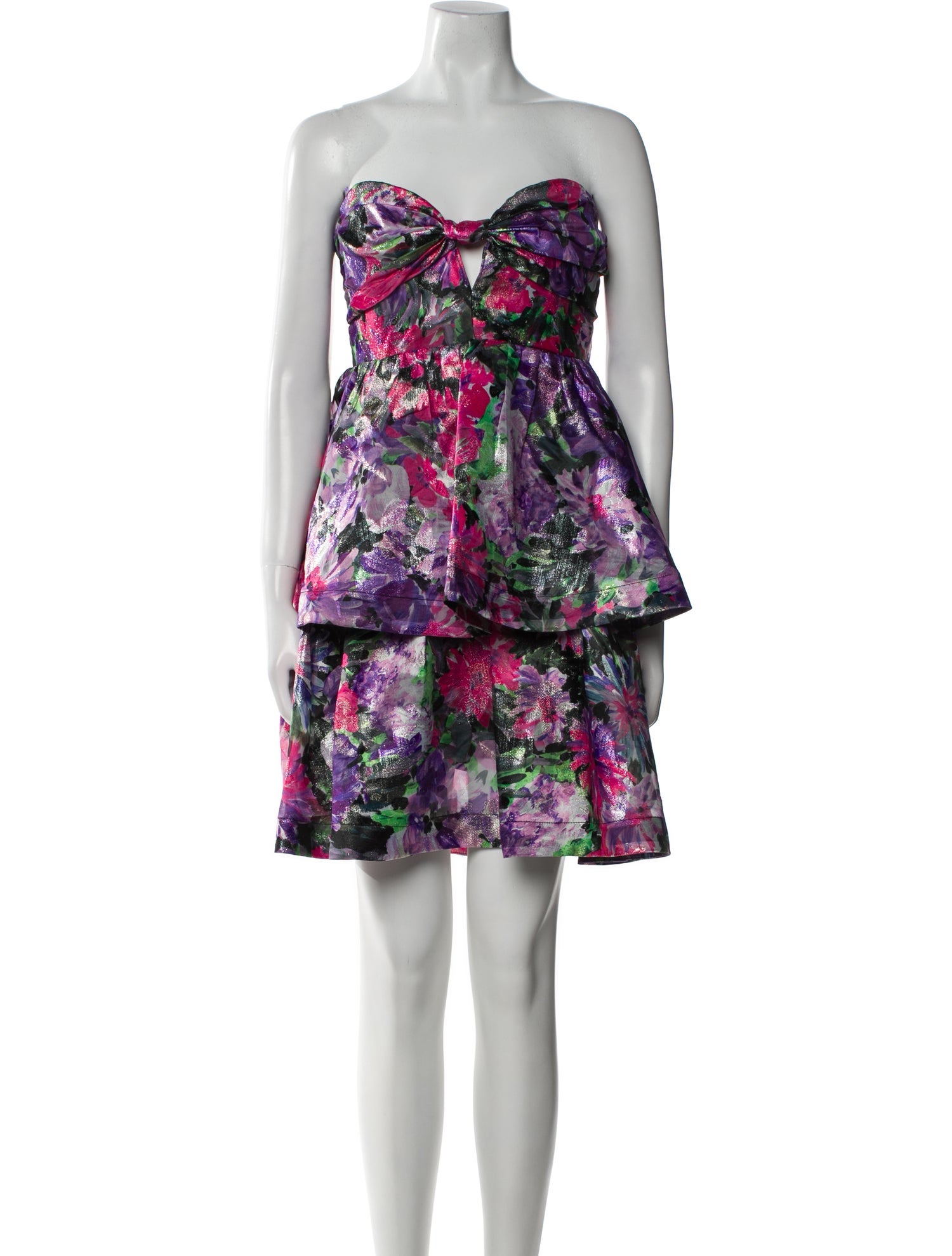 Milly Floral Print Mini Dress w/ Tags