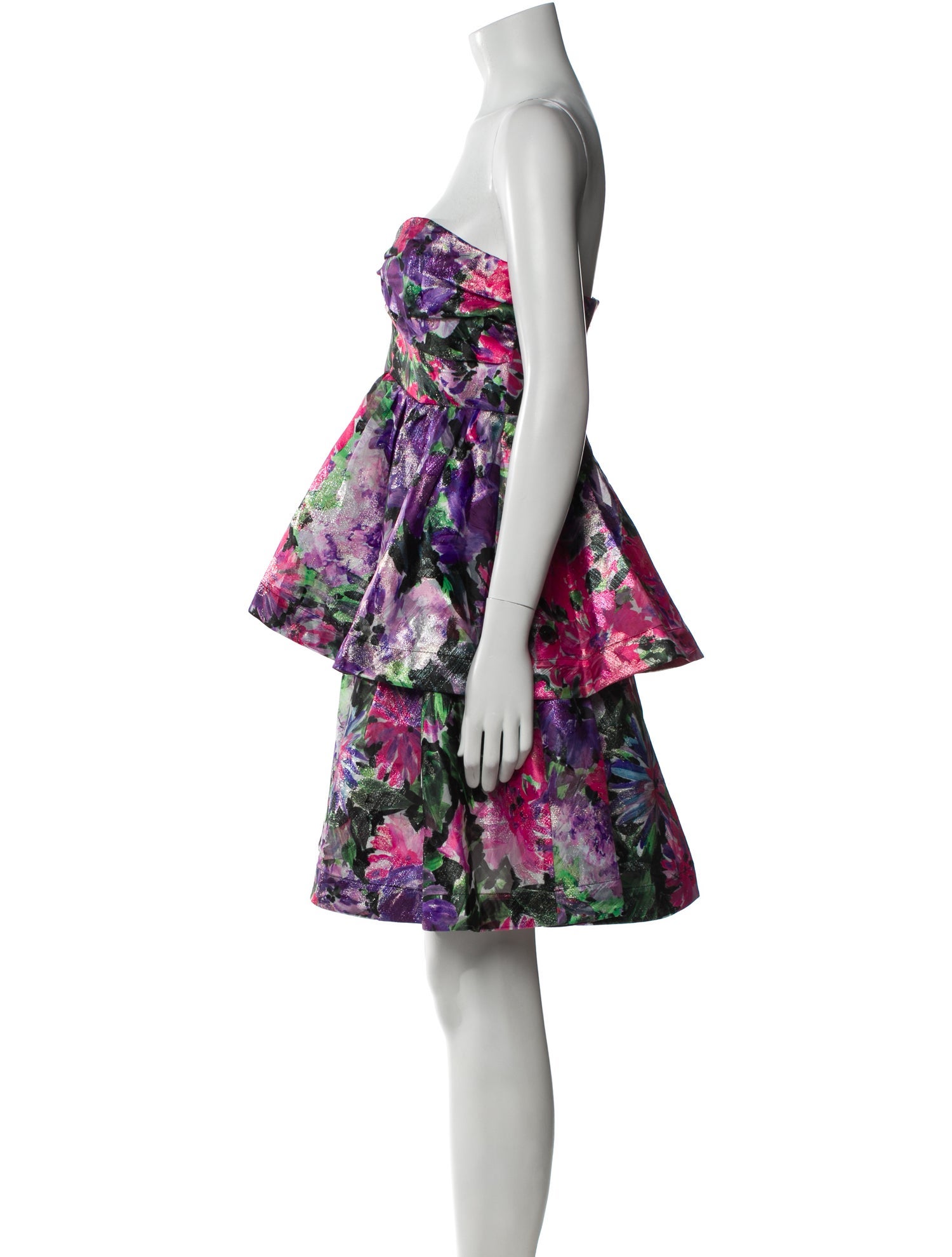 Milly Floral Print Mini Dress w/ Tags