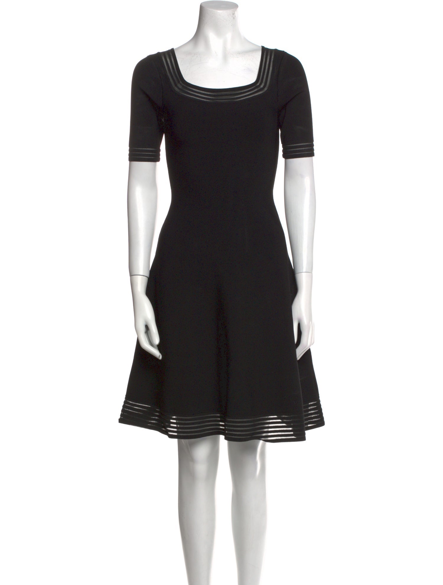 Milly Scoop Neck Mini Dress