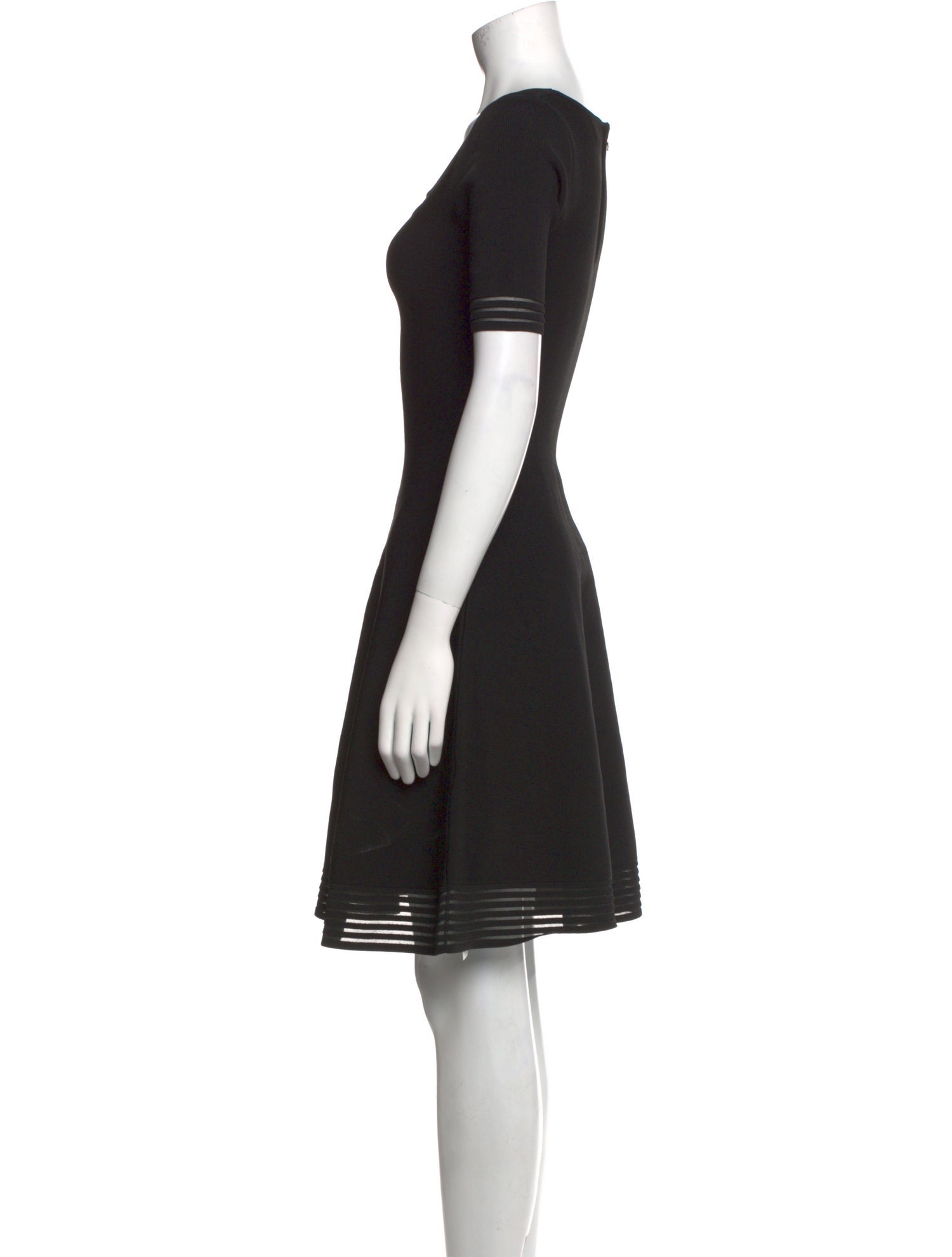 Milly Scoop Neck Mini Dress