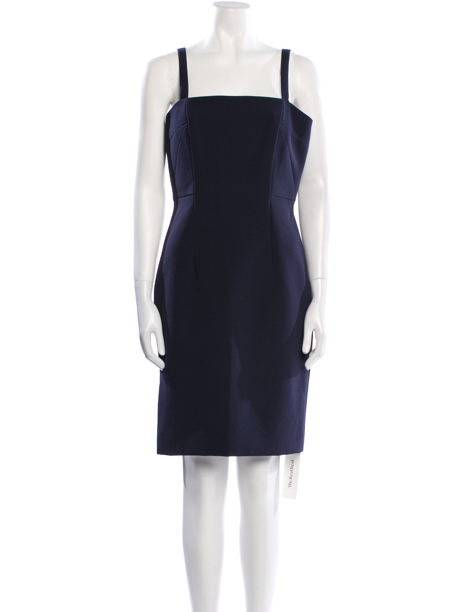 Milly Square Neckline Knee-Length Dress