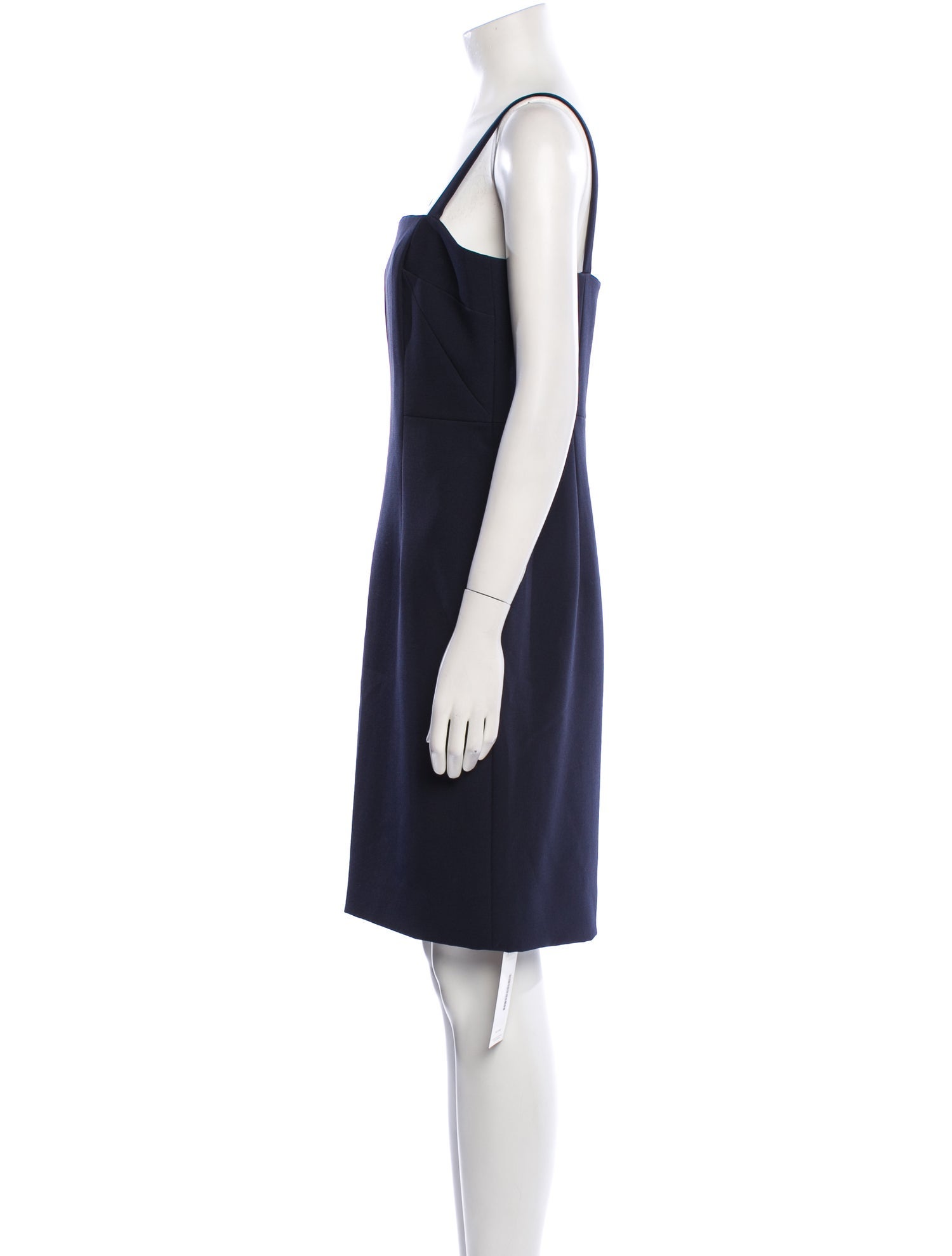 Milly Square Neckline Knee-Length Dress