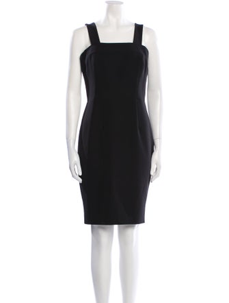 Milly Square Neckline Knee-Length Dress
