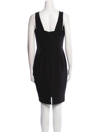 Milly Square Neckline Knee-Length Dress