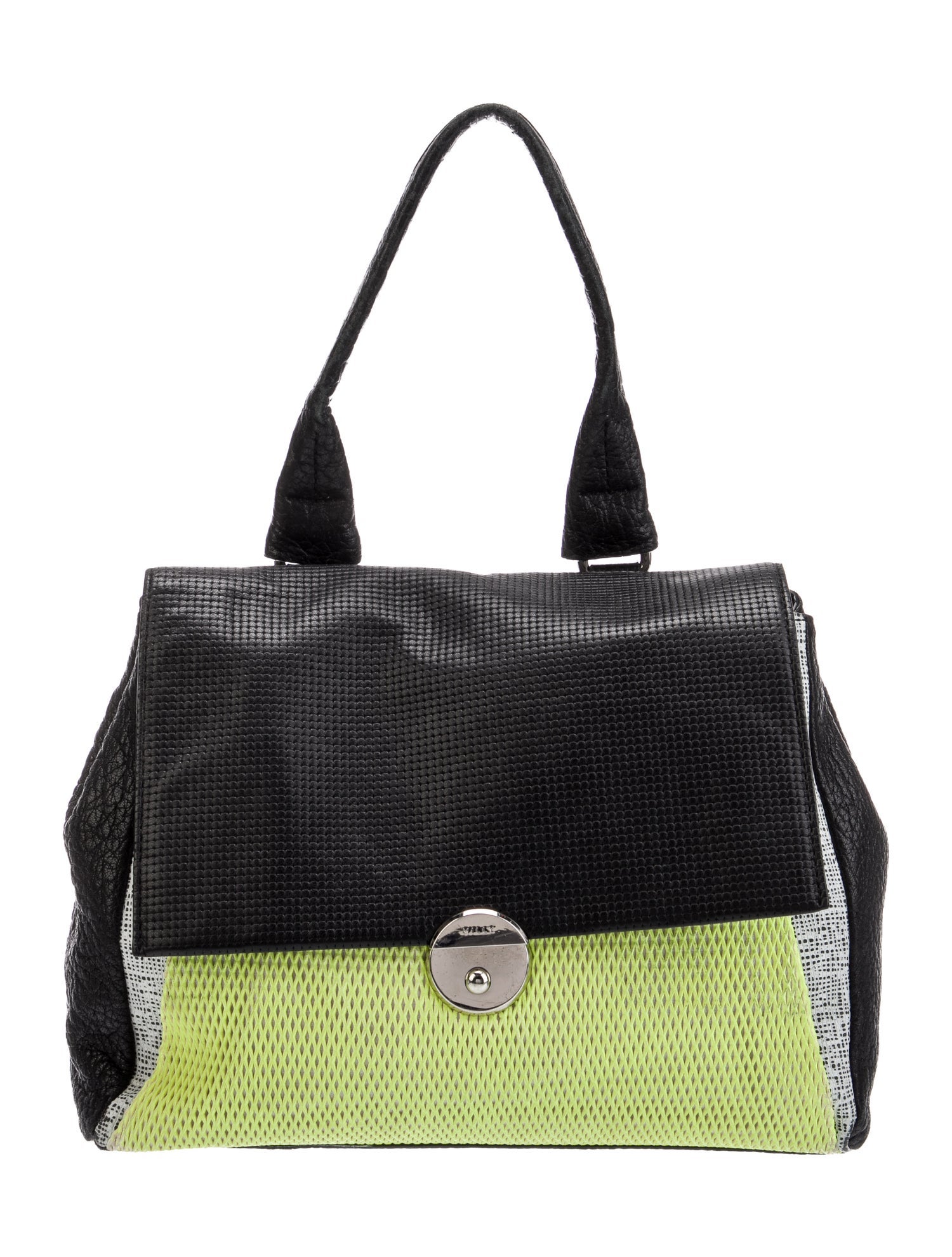 Milly Leather Top Handle Bag