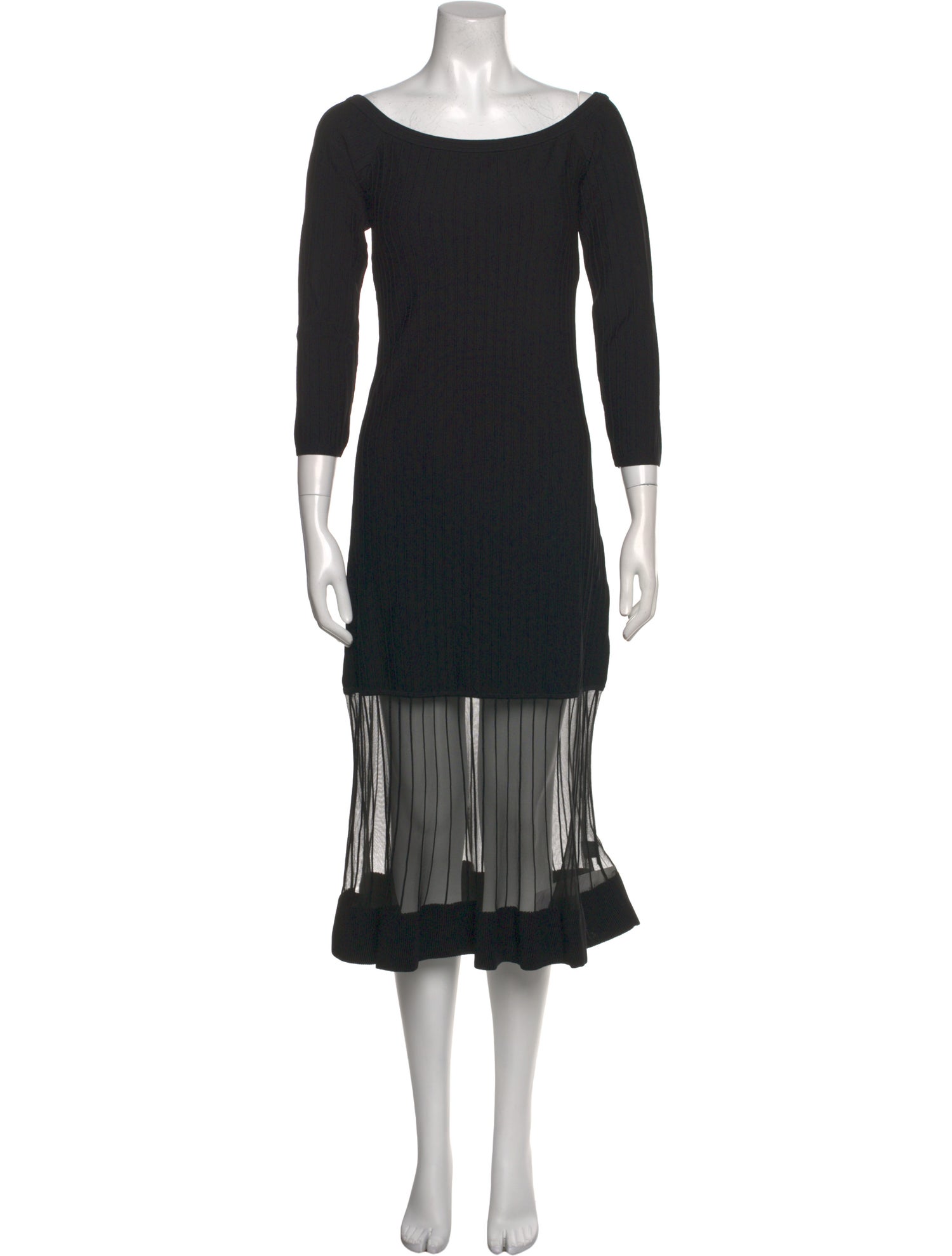 Milly Bateau Neckline Midi Length Dress w/ Tags