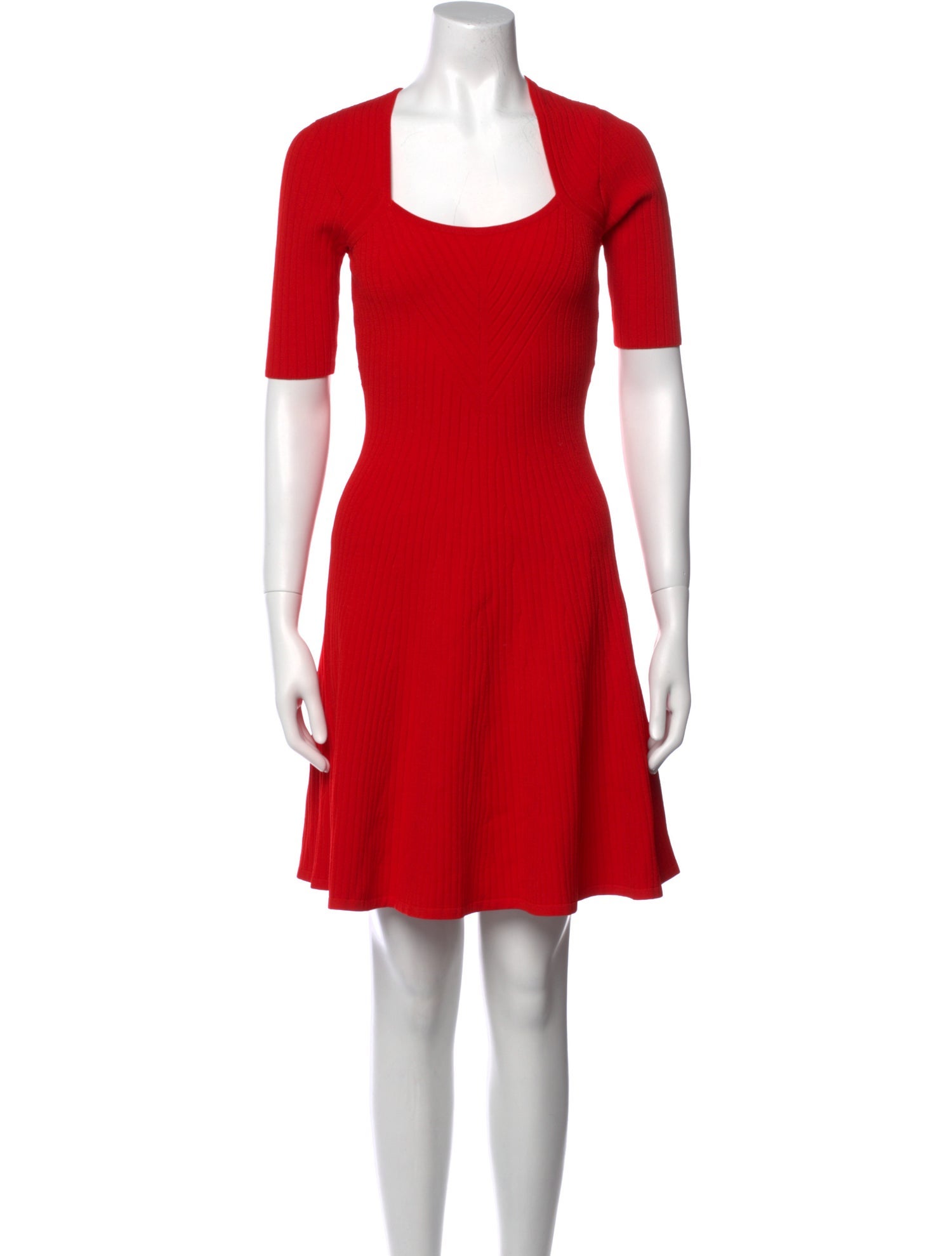 Milly Scoop Neck Mini Dress