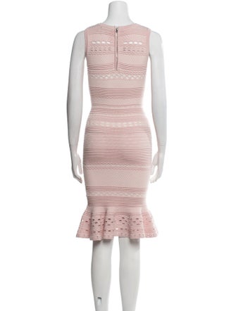 Milly Striped Knee-Length Dress