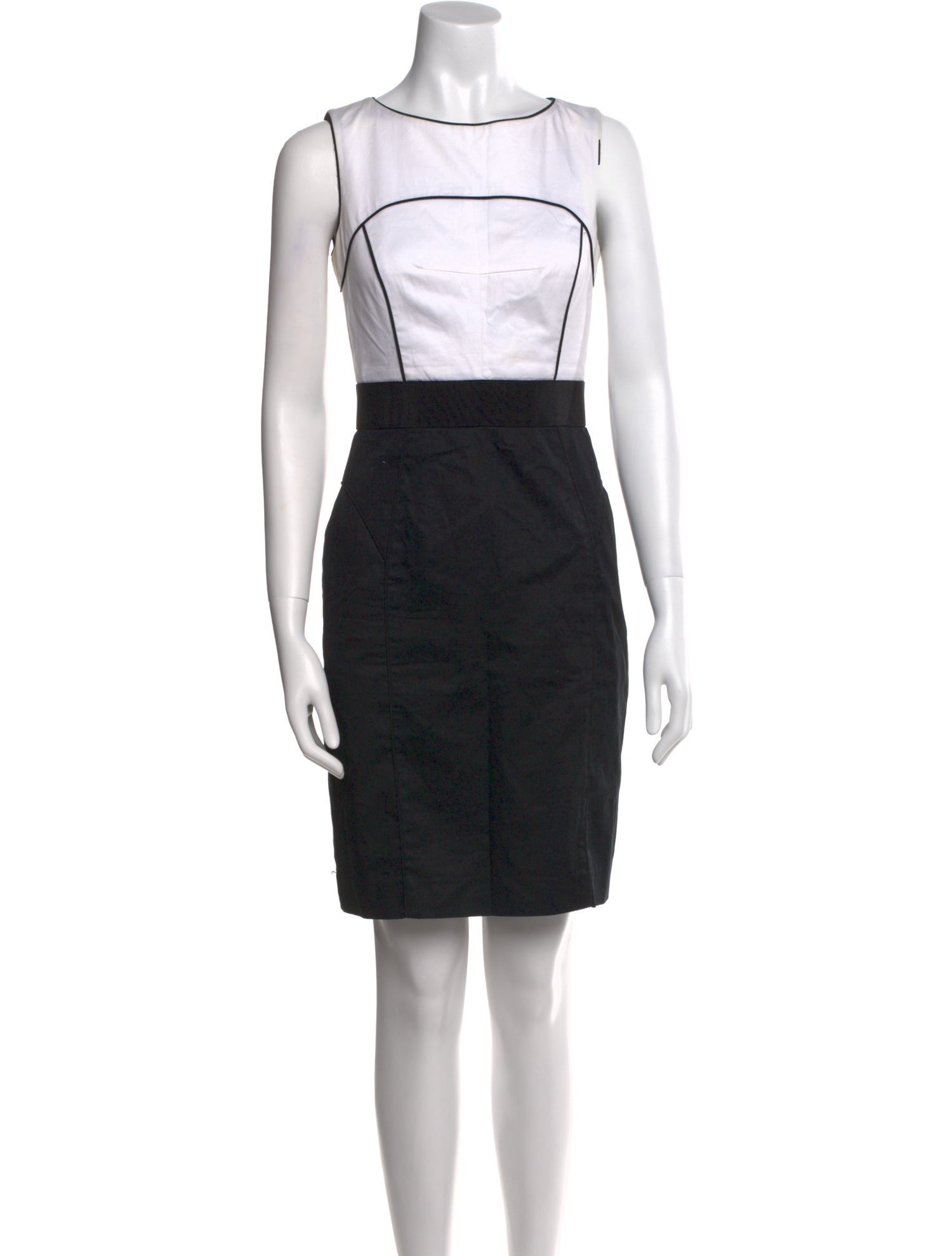 Milly Bateau Neckline Mini Dress