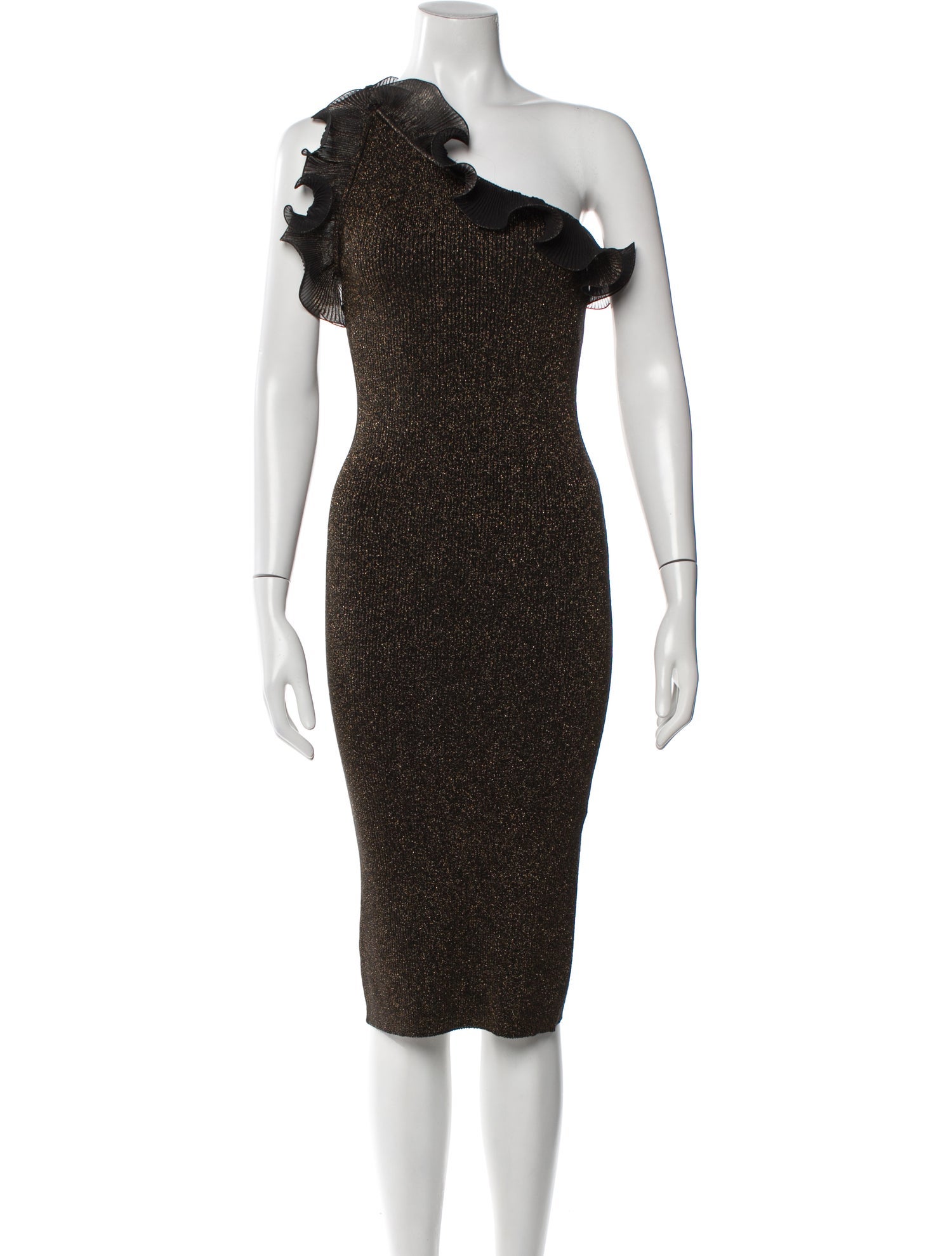 Milly One-Shoulder Midi Length Dress w/ Tags