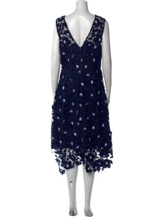 Milly Floral Print Long Dress