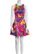 Milly Floral Print Mini Dress