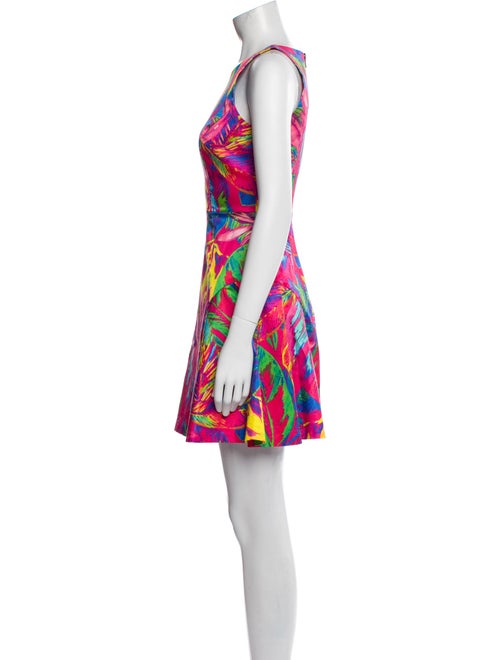 Milly Floral Print Mini Dress