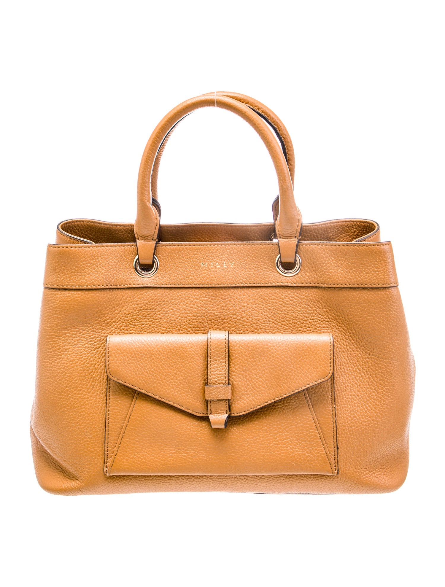 Milly Leather Top Handle Bag