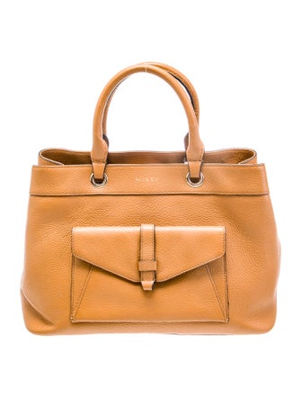 Milly Leather Top Handle Bag