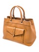 Milly Leather Top Handle Bag