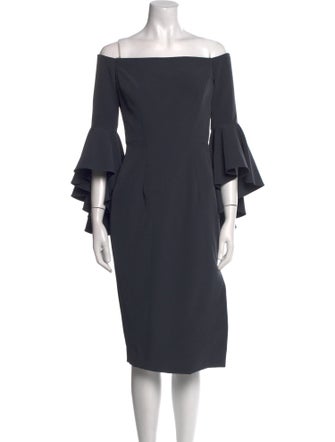 Milly Off-The-Shoulder Knee-Length Dress