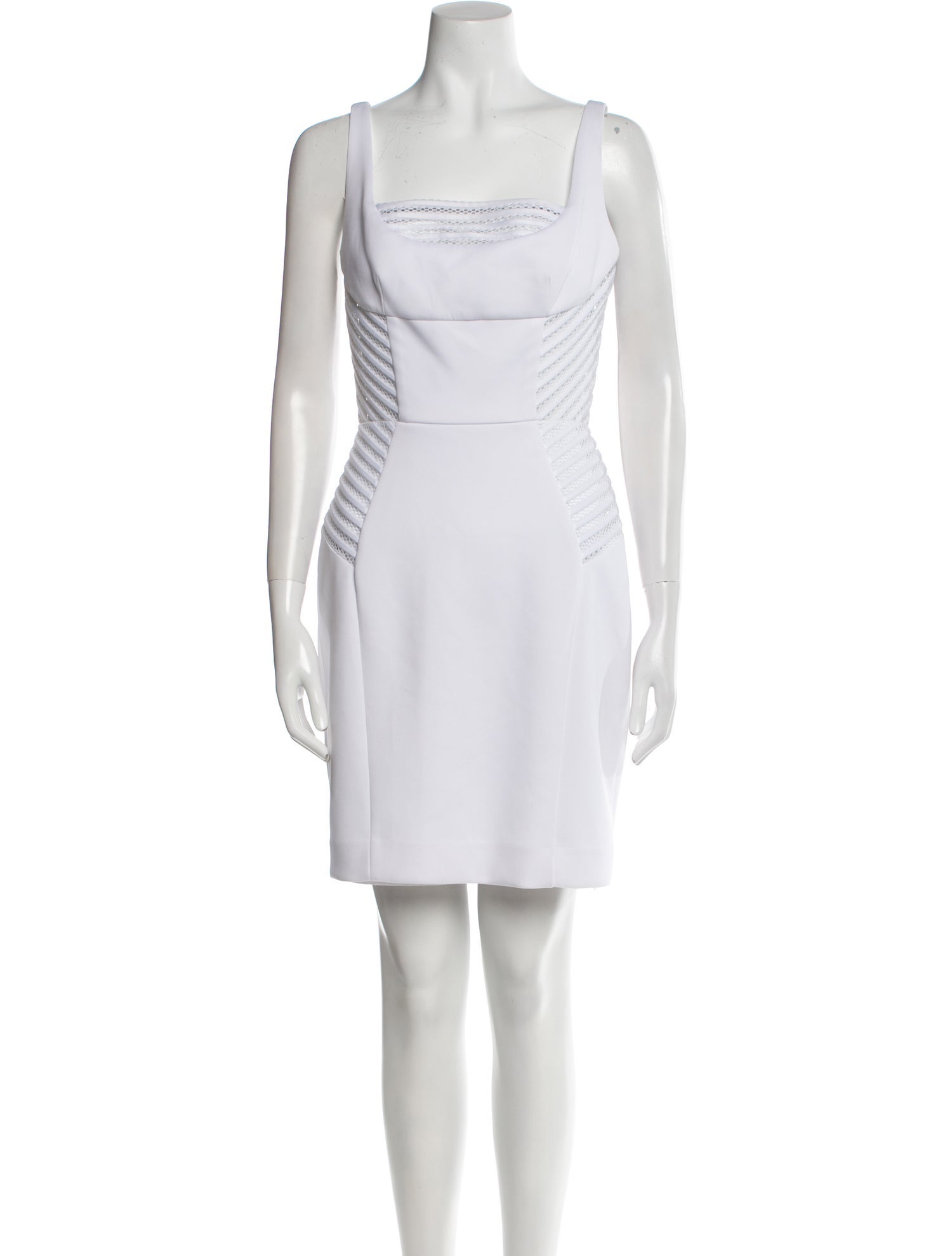 Milly Square Neckline Mini Dress