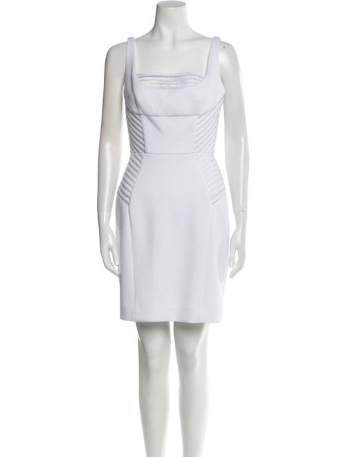 Milly Square Neckline Mini Dress