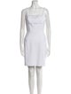Milly Square Neckline Mini Dress
