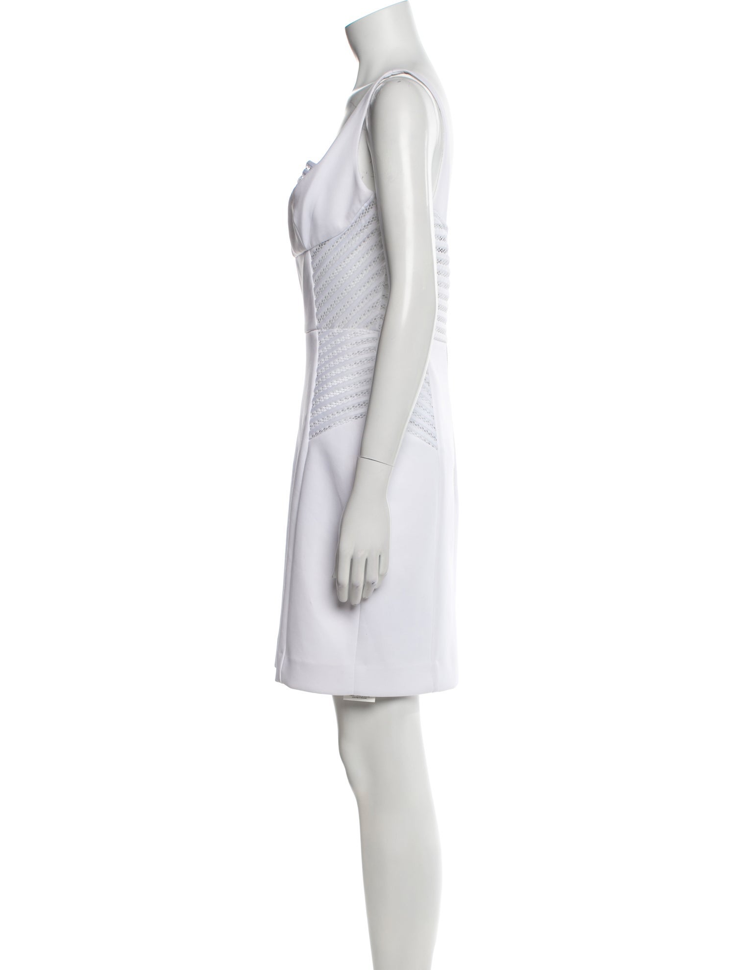 Milly Square Neckline Mini Dress