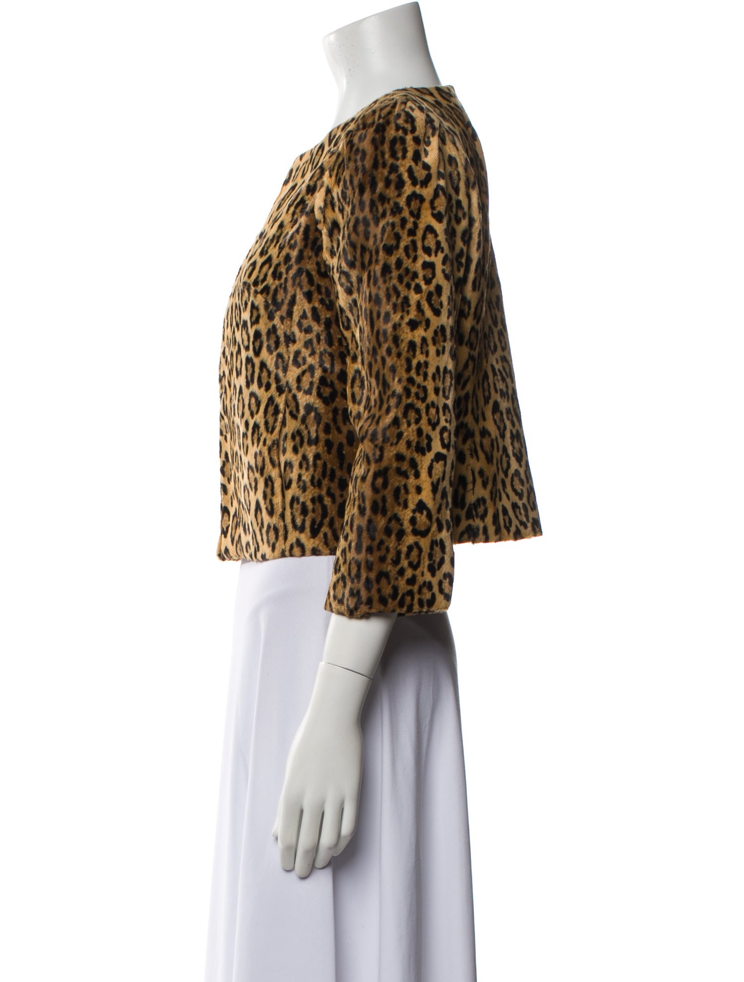 Milly Animal Print Faux Fur Jacket