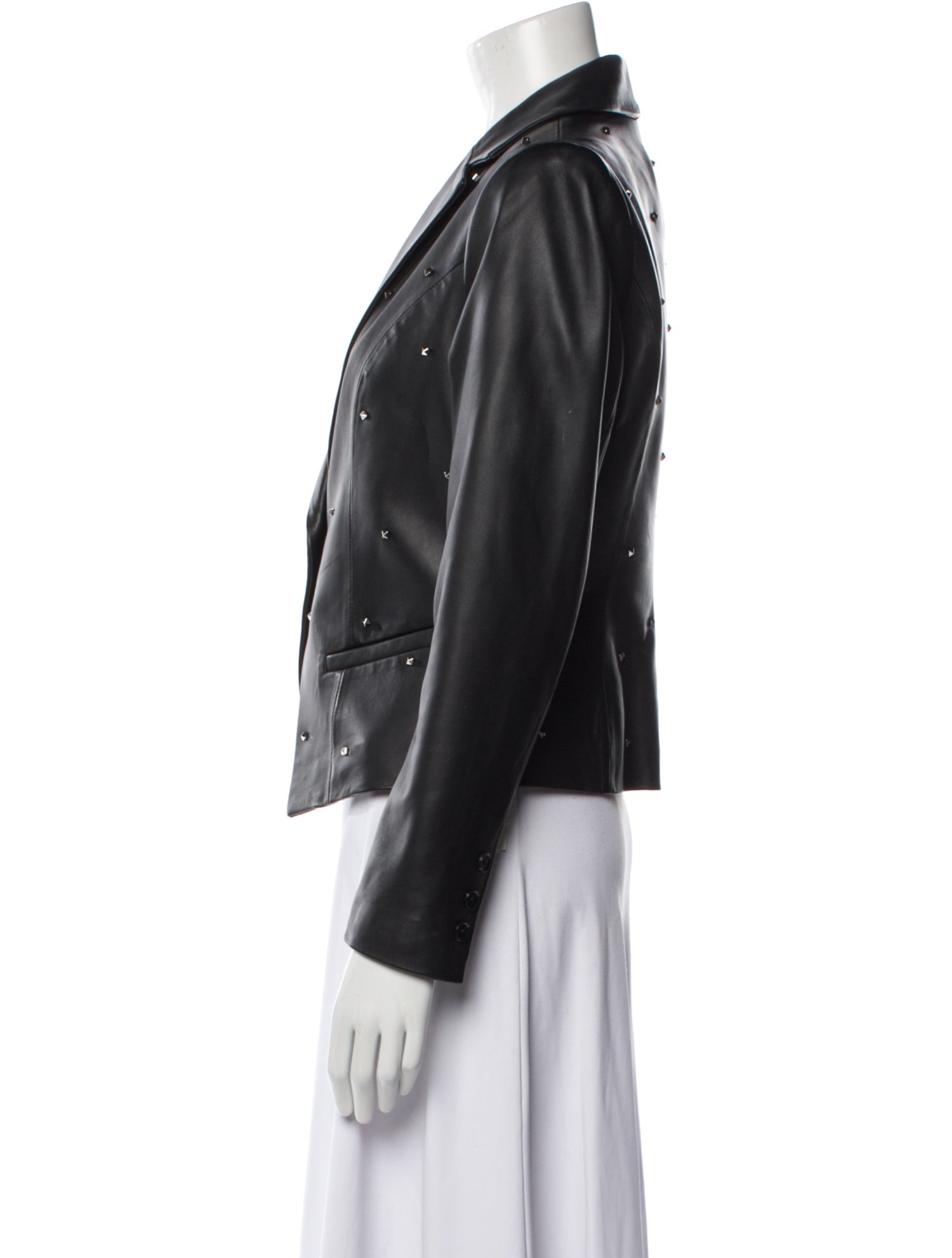 Milly Leather Blazer