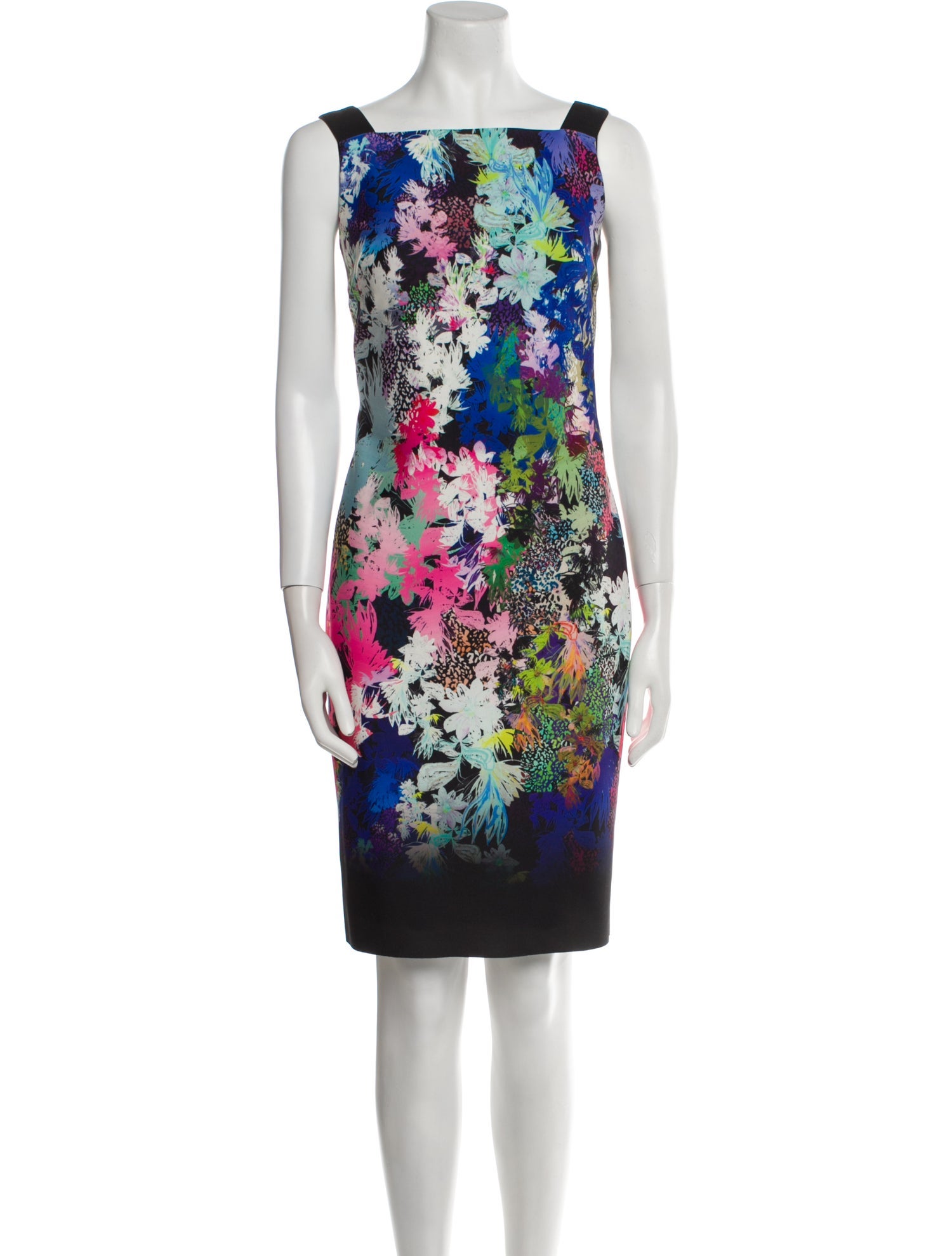 Milly Floral Print Knee-Length Dress