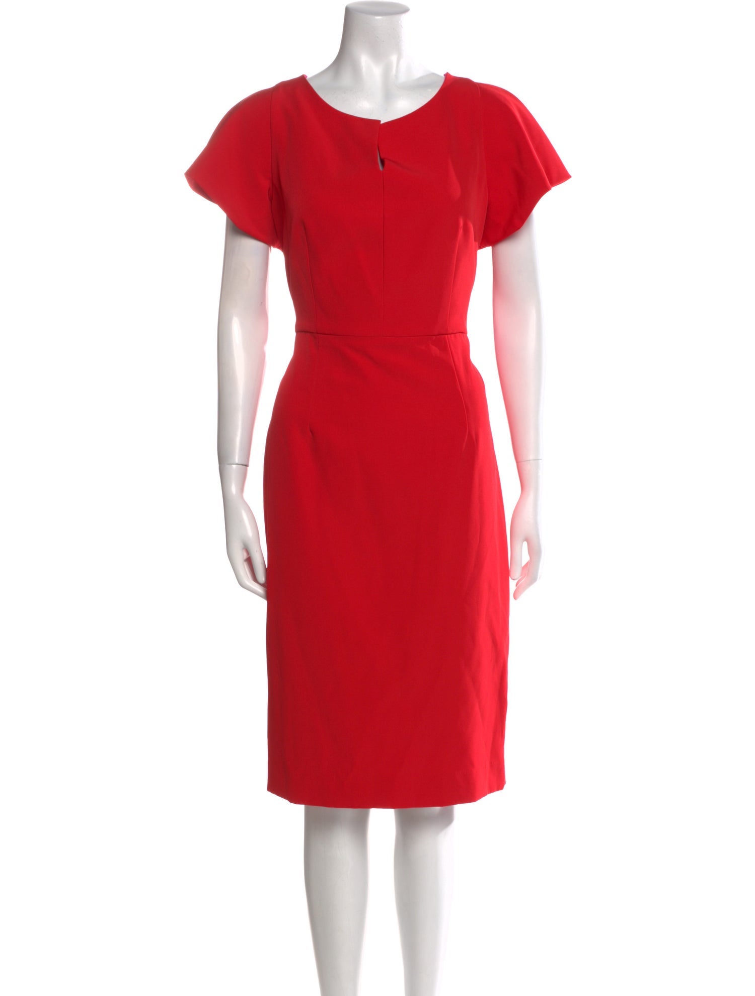 Milly Crew Neck Knee-Length Dress